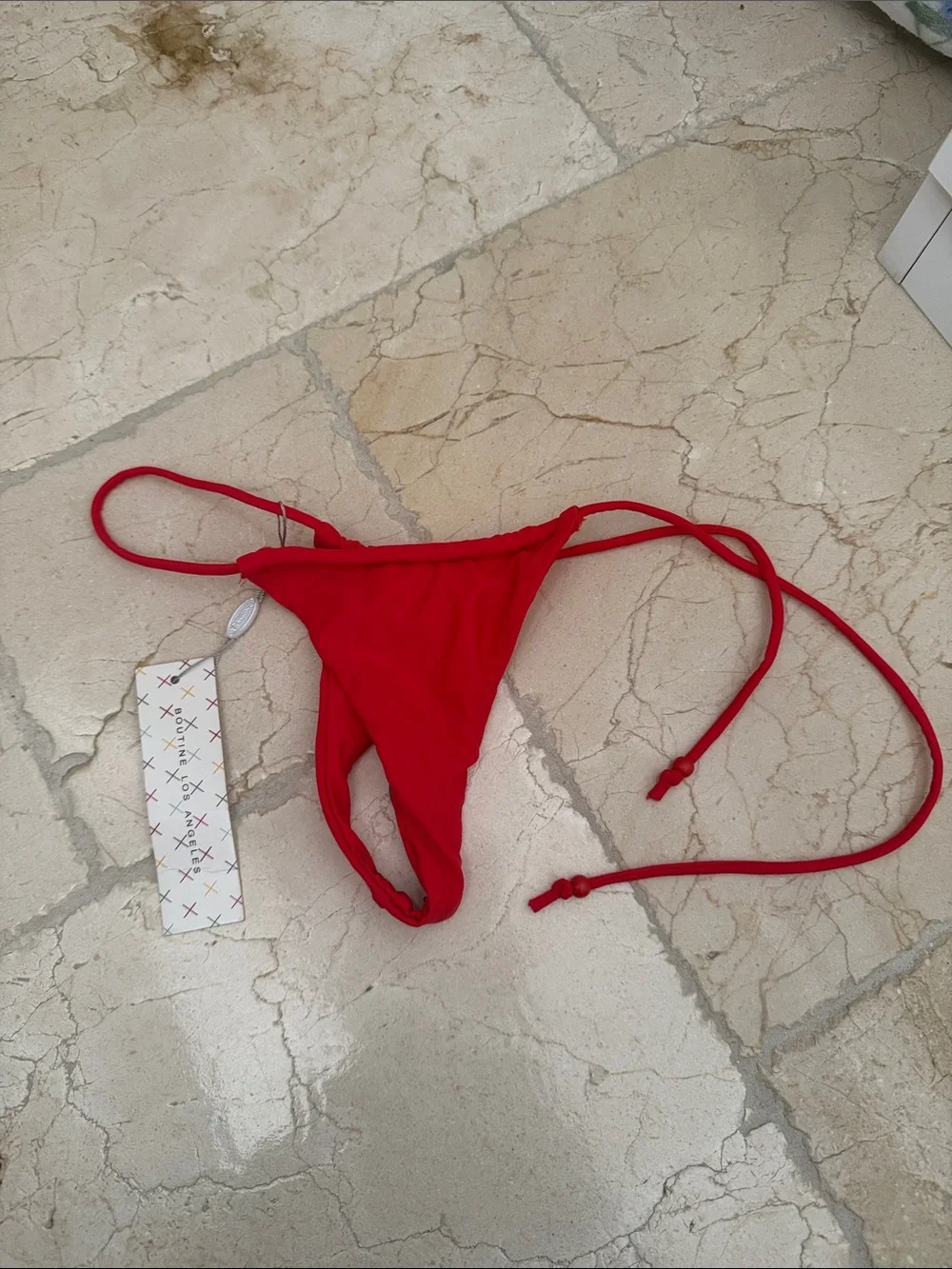 Red String Bikini Bottom - Picture 1 of 5